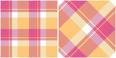 Tartan Plaid Seamless Pattern. Scottish Tartan Seamless Pattern. Traditional Scottish Woven Fabric. Lumberjack Shirt Flannel Textile. Pattern Tile Swatch Included. vector