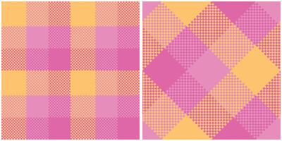 Tartan Plaid Seamless Pattern. Checkerboard Pattern. Seamless Tartan Illustration Set for Scarf, Blanket, Other Modern Spring Summer Autumn Winter Holiday Fabric Print. vector