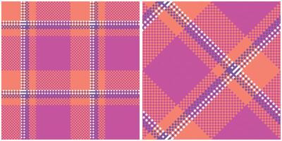 Tartan Plaid Seamless Pattern. Abstract Check Plaid Pattern. Seamless Tartan Illustration Set for Scarf, Blanket, Other Modern Spring Summer Autumn Winter Holiday Fabric Print. vector