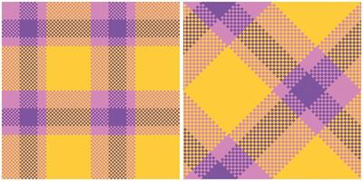 Tartan Plaid Seamless Pattern. Classic Scottish Tartan Design. Traditional Scottish Woven Fabric. Lumberjack Shirt Flannel Textile. Pattern Tile Swatch Included. vector