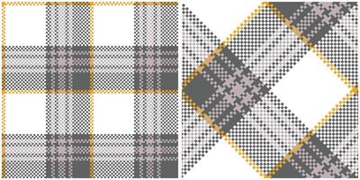 Tartan Seamless Pattern. Sweet Checker Pattern Seamless Tartan Illustration Set for Scarf, Blanket, Other Modern Spring Summer Autumn Winter Holiday Fabric Print. vector