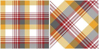 Tartan Seamless Pattern. Sweet Checkerboard Pattern Template for Design Ornament. Seamless Fabric Texture. vector