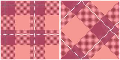 Scottish Tartan Plaid Seamless Pattern, Gingham Patterns. Seamless Tartan Illustration Set for Scarf, Blanket, Other Modern Spring Summer Autumn Winter Holiday Fabric Print. vector