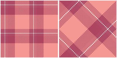 Scottish Tartan Plaid Seamless Pattern, Gingham Patterns. Seamless Tartan Illustration Set for Scarf, Blanket, Other Modern Spring Summer Autumn Winter Holiday Fabric Print. vector