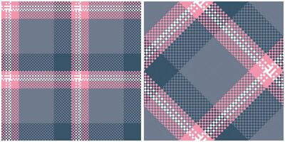 Scottish Tartan Plaid Seamless Pattern, Sweet Plaid Pattern Seamless. Seamless Tartan Illustration Set for Scarf, Blanket, Other Modern Spring Summer Autumn Winter Holiday Fabric Print. vector