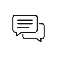 Chat Bubble Icon. Chat, message, message, sms, chat, chatting, talk line icon vector