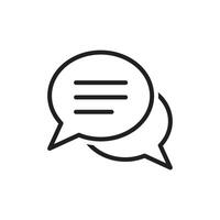 Chat Bubble Icon. Chat, message, message, sms, chat, chatting, talk line icon vector