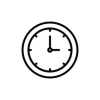 Time and Clock line icon vector