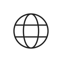 Globe icon, web icon vector
