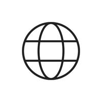 Globe icon, web icon vector
