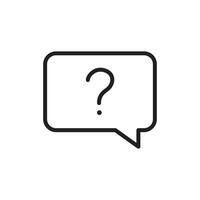 Question mark icon vector