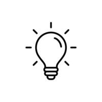 Lightbulb Icon Set. Bulb lamp icon, Lamp icons, Idea light bulb icon vector