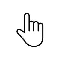 Hand cursor click icon vector