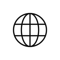 Globe icon, web icon vector