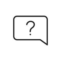 Question mark icon vector