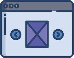 Web game linear color illustration vector
