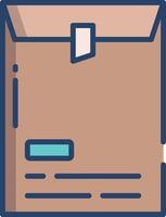 Envelope ad linear color illustration vector