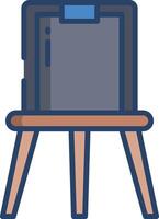 board linear color illustration vector