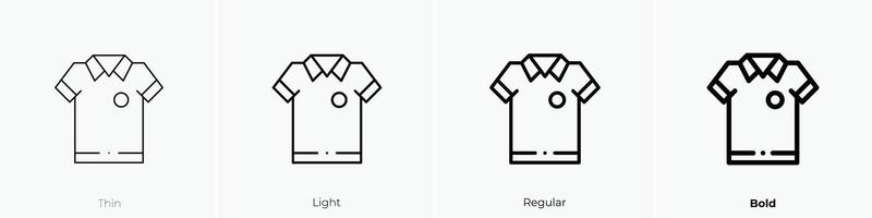 golf icon. Thin, Light, Regular And Bold style design isolated on white background vector