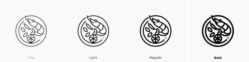 goong icon. Thin, Light, Regular And Bold style design isolated on white background vector