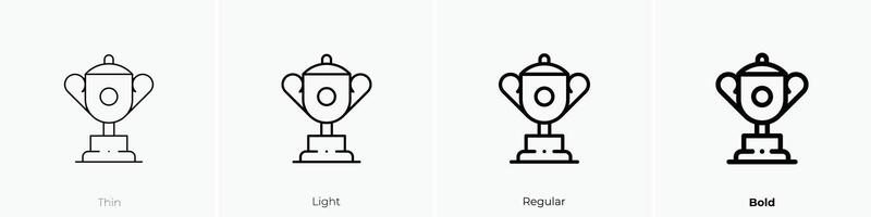 golf icon. Thin, Light, Regular And Bold style design isolated on white background vector
