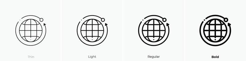 cuadrícula icono. delgado, luz, regular y negrita estilo diseño aislado en blanco antecedentes vector