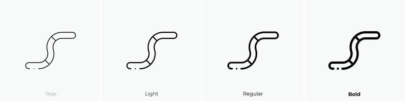 gummy icon. Thin, Light, Regular And Bold style design isolated on white background vector