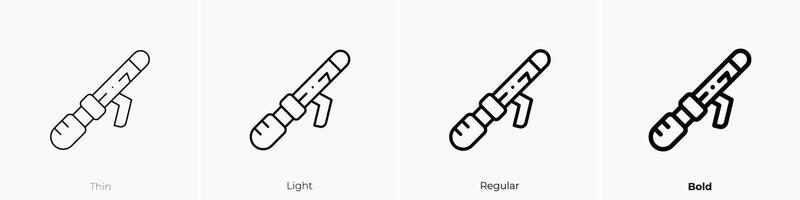 pelo bigudí icono. delgado, luz, regular y negrita estilo diseño aislado en blanco antecedentes vector