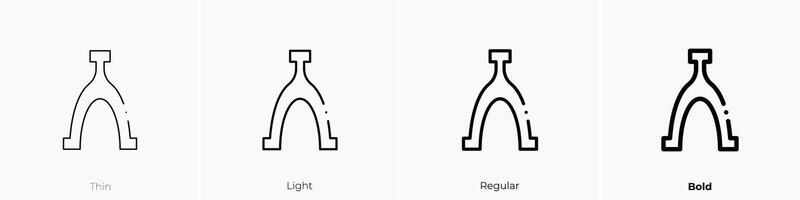 halo icon. Thin, Light, Regular And Bold style design isolated on white background vector