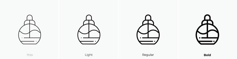 hair icon. Thin, Light, Regular And Bold style design isolated on white background vector