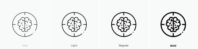 headhunting icono. delgado, luz, regular y negrita estilo diseño aislado en blanco antecedentes vector