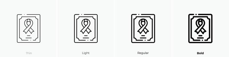 health report icon. Thin, Light, Regular And Bold style design isolated on white background vector