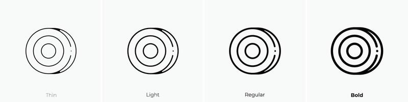 hockey icon. Thin, Light, Regular And Bold style design isolated on white background vector