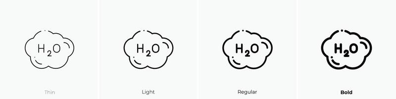 ho icon. Thin, Light, Regular And Bold style design isolated on white background vector