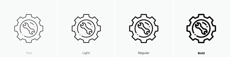 help icon. Thin, Light, Regular And Bold style design isolated on white background vector