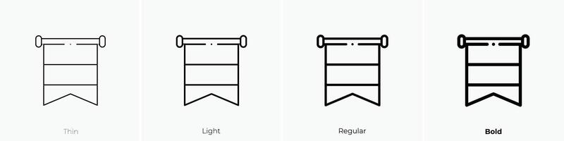 Holanda icono. delgado, luz, regular y negrita estilo diseño aislado en blanco antecedentes vector