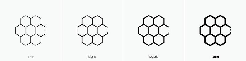 miel icono. delgado, luz, regular y negrita estilo diseño aislado en blanco antecedentes vector