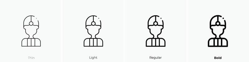 indian icon. Thin, Light, Regular And Bold style design isolated on white background vector