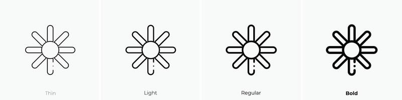infographics icon. Thin, Light, Regular And Bold style design isolated on white background vector