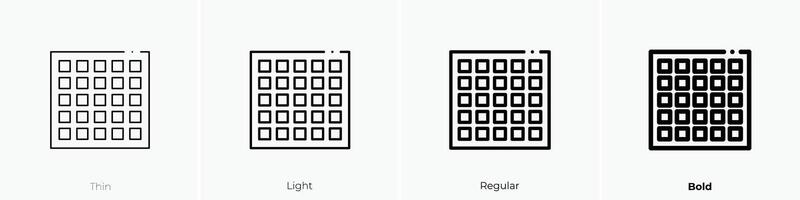 infographics icon. Thin, Light, Regular And Bold style design isolated on white background vector