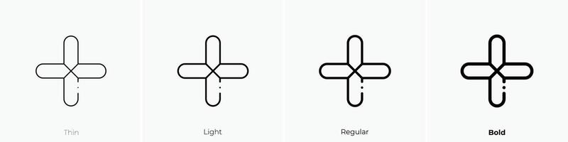 infographics icon. Thin, Light, Regular And Bold style design isolated on white background vector