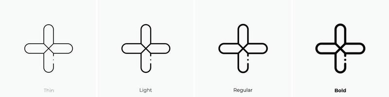 infographics icon. Thin, Light, Regular And Bold style design isolated on white background vector