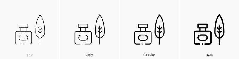 inkwell icon. Thin, Light, Regular And Bold style design isolated on white background vector