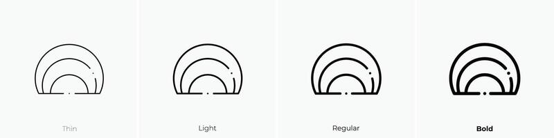 infographics icon. Thin, Light, Regular And Bold style design isolated on white background vector