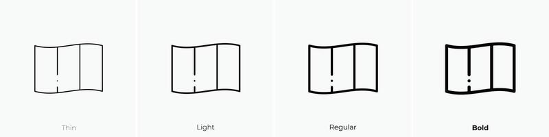 Irlanda icono. delgado, luz, regular y negrita estilo diseño aislado en blanco antecedentes vector