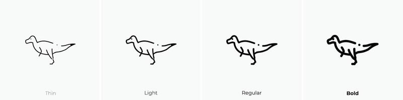 irritator icon. Thin, Light, Regular And Bold style design isolated on white background vector