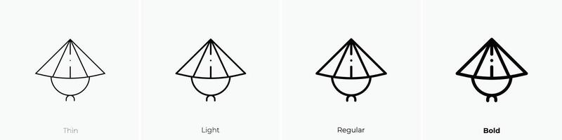 japanese icon. Thin, Light, Regular And Bold style design isolated on white background vector