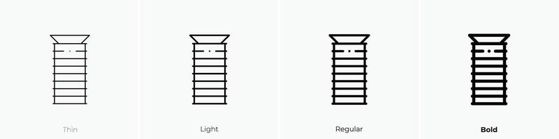 kenyatta icon. Thin, Light, Regular And Bold style design isolated on white background vector