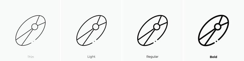 Kepler ley icono. delgado, luz, regular y negrita estilo diseño aislado en blanco antecedentes vector