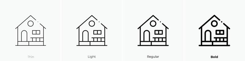 niño icono. delgado, luz, regular y negrita estilo diseño aislado en blanco antecedentes vector